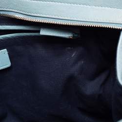 مملوكة مسبقًا حقيبة يد توتس إيف سان لوران كاباس شيك جلد أزرق فاتح  متوسطة