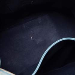 مملوكة مسبقًا حقيبة يد توتس إيف سان لوران كاباس شيك جلد أزرق فاتح  متوسطة