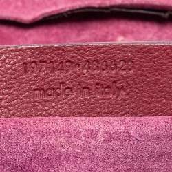 Yves Saint Laurent Burgundy Leather Medium Muse Two Satchel