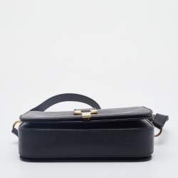 Pre Owned Yves Saint Laurent Black Leather Medium Chyc Flap Bag