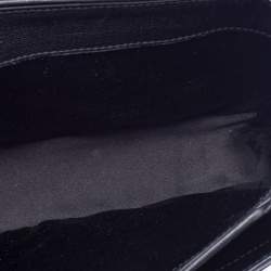 Pre Owned Yves Saint Laurent Black Leather Medium Chyc Flap Bag