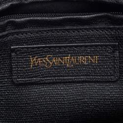 Pre Owned Yves Saint Laurent Black Leather Medium Chyc Flap Bag