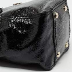 Pre Owned Yves Saint Laurent Black Leather Mini Downtown Tote