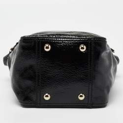 Pre Owned Yves Saint Laurent Black Leather Mini Downtown Tote