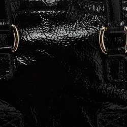 Pre Owned Yves Saint Laurent Black Leather Mini Downtown Tote