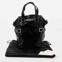 Pre Owned Yves Saint Laurent Black Leather Mini Downtown Tote