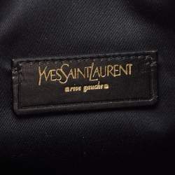 Pre Owned Yves Saint Laurent Black Leather Mini Downtown Tote
