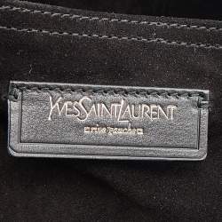 Pre Owned Yves Saint Laurent Tri Color Leather Large Muse Two Top Handle Bag