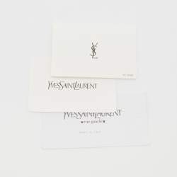 Pre Owned Yves Saint Laurent Tri Color Leather Large Muse Two Top Handle Bag