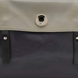 Pre Owned Yves Saint Laurent Tri Color Leather Large Muse Two Top Handle Bag