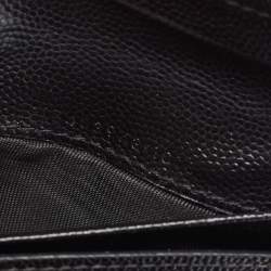 Pre Owned محفظة سان لوران باريس مونوغرام جلد أسود ماتيلاس مضغوطة