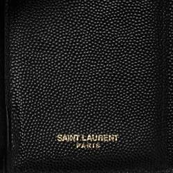 Pre Owned محفظة سان لوران باريس مونوغرام جلد أسود ماتيلاس مضغوطة