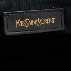 Yves Saint Laurent Metallic Gold Textured Leather Easy Y Satchel