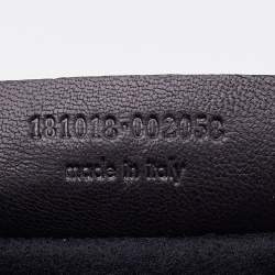 Pre Owned Yves Saint Laurent Croc Effec Patent Leather Drawstring Hobo