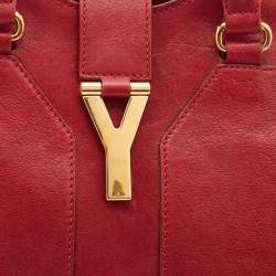 مملوكة مسبقًا Yves Saint Laurent Red Leather Medium Cabas Chyc Tote