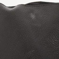 Yves Saint Laurent Black Leather and Suede Large Muse Two Top Handle Bag