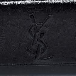 Pre Owned Yves Saint Laurent Black Patent Leather Belle De Jour Clutch