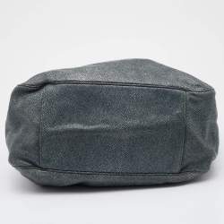 Pre Owned Yves Saint Laurent Green Stingray Embossed Leather Roady Hobo