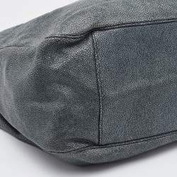 Pre Owned Yves Saint Laurent Green Stingray Embossed Leather Roady Hobo