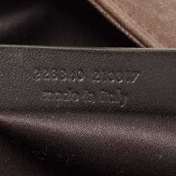 Pre Owned Yves Saint Laurent Brown Leather Large Roady Hobo