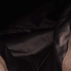 Pre Owned Yves Saint Laurent Brown Leather Large Roady Hobo