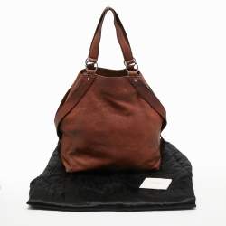 Pre Owned Yves Saint Laurent Brown Leather Shoulder Bag