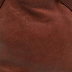 Pre Owned Yves Saint Laurent Brown Leather Shoulder Bag