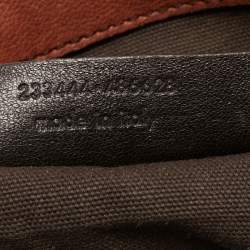 Pre Owned Yves Saint Laurent Brown Leather Shoulder Bag