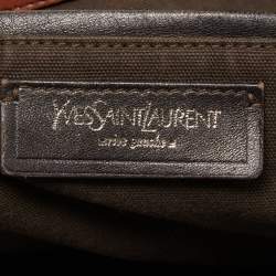 Pre Owned Yves Saint Laurent Brown Leather Shoulder Bag
