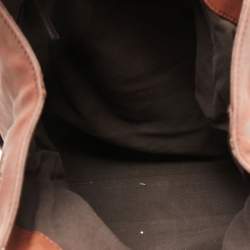 Pre Owned Yves Saint Laurent Brown Leather Shoulder Bag