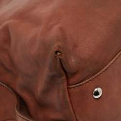 Pre Owned Yves Saint Laurent Brown Leather Shoulder Bag