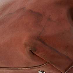 Pre Owned Yves Saint Laurent Brown Leather Shoulder Bag