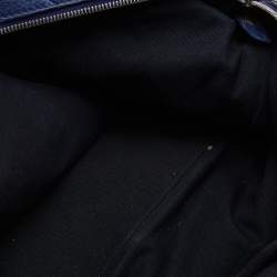 Pre Owned Yves Saint Laurent Navy Blue Leather Easy Y Satchel