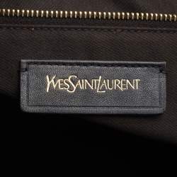 Pre Owned Yves Saint Laurent Brown Leather Medium Cabas Y-Ligne Tote