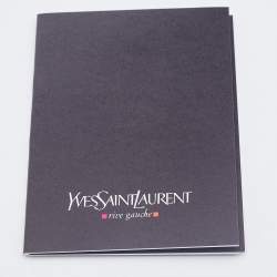 Pre Owned Yves Saint Laurent Black Leather Fold over Clutch