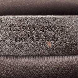 Pre Owned Yves Saint Laurent Purple Leather Oversized Muse Bag