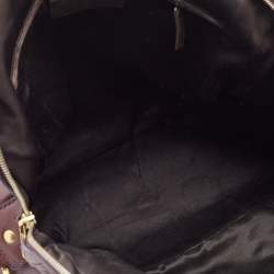 Pre Owned Yves Saint Laurent Purple Leather Oversized Muse Bag