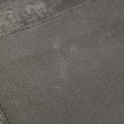 Pre Owned حقيبة كتف سان لوران شيك كبيرة جلد لامعة منقوشة بنية داكنة