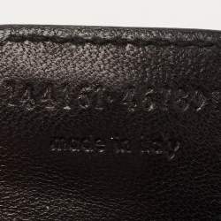 Pre Owned Yves Saint Laurent Black Leather Mombasa Crest Hobo