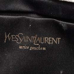 Pre Owned Yves Saint Laurent Silver Leather Belle De Jour Clutch