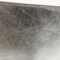 Pre Owned Yves Saint Laurent Silver Leather Belle De Jour Clutch