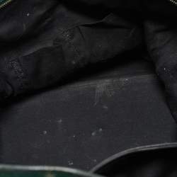 Yves Saint Laurent Dark Green Leather Large Cabas Chyc Satchel