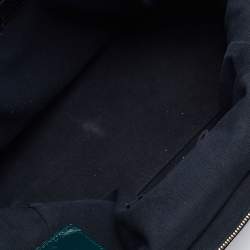 مملوكة مسبقًا Yves Saint Laurent Green Patent Leather Medium Majorelle Satchel