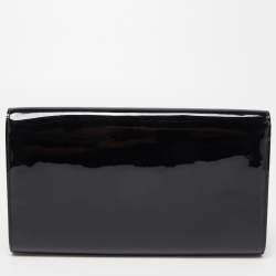 Pre Owned Yves Saint Laurent Black Patent Leather Belle De Jour Clutch