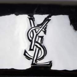 Pre Owned Yves Saint Laurent Black Patent Leather Belle De Jour Clutch