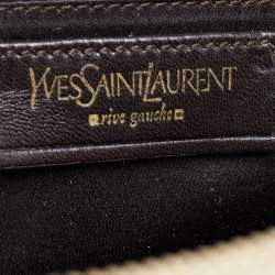 Yves Saint Laurent Off-White Leather Oversized Muse Bag