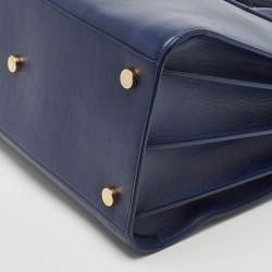 Pre Owned حقيبة يد سان لوران باريس ساك دو جور متوسطة جلد أسود