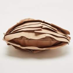 Pre Owned Yves Saint Laurent Beige Leather Small St Tropez Hobo