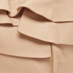 Pre Owned Yves Saint Laurent Beige Leather Small St Tropez Hobo