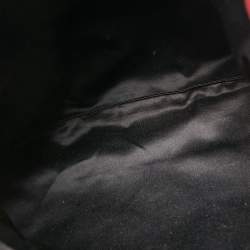 Pre Owned Saint Laurent Red/Gold Canvas and Leather Drawsting Kahala Tote